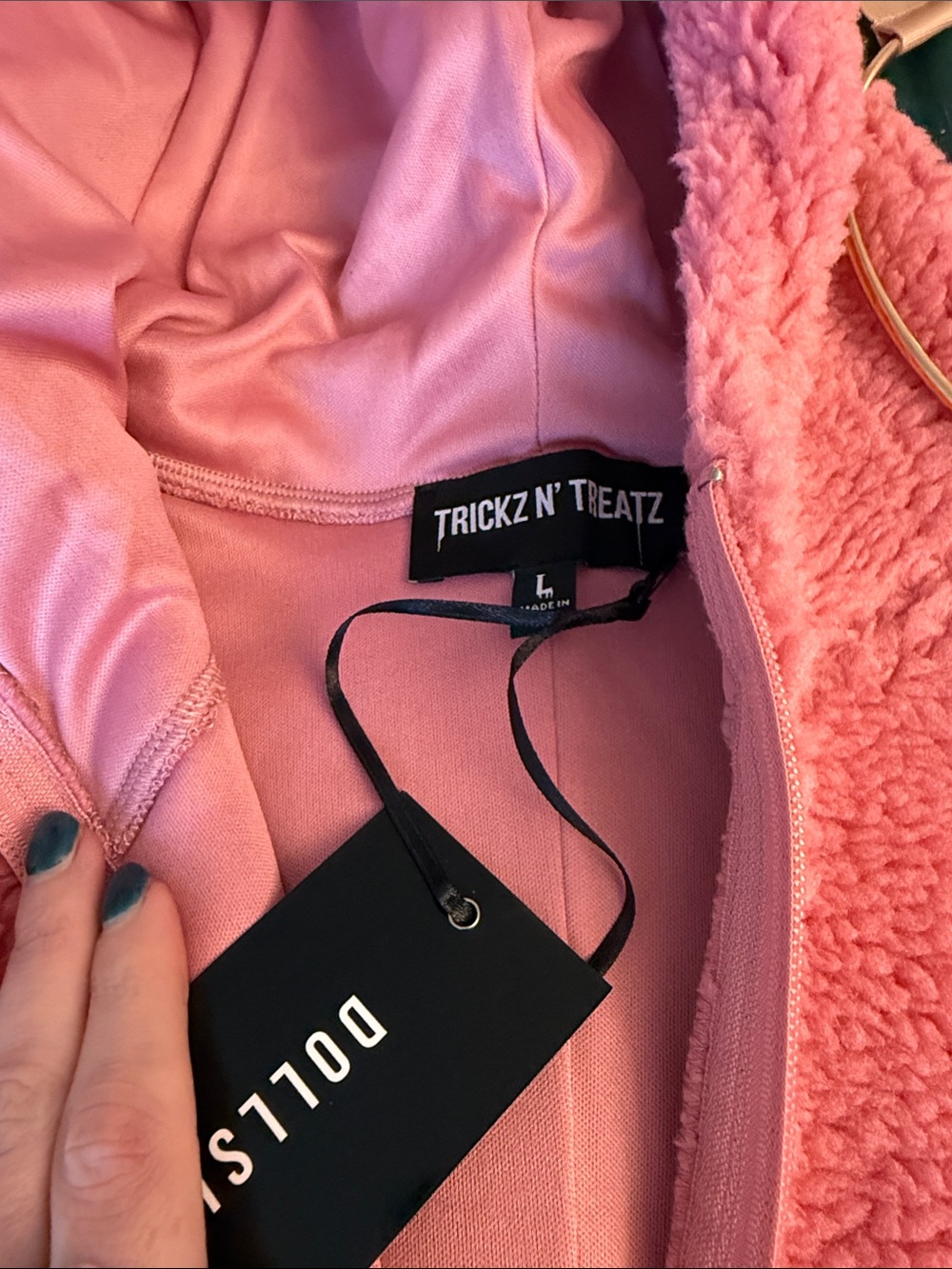NWT Dollskill Labubu Halloween Costume Pink size L - Picture 8 of 11